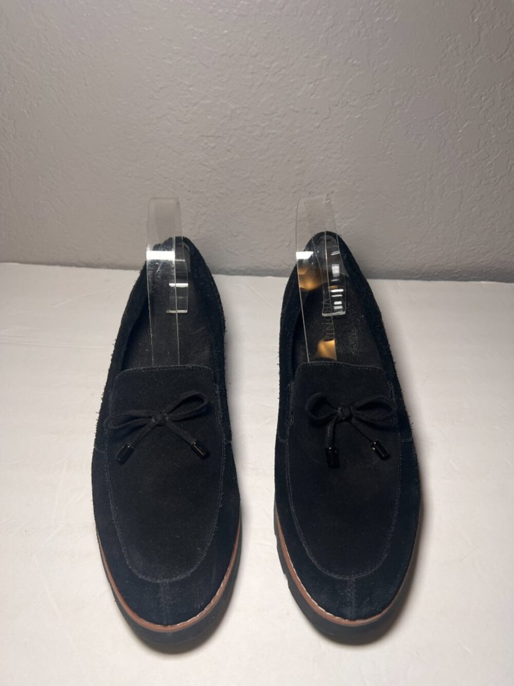 Vionic Women Size 8.5 Finley Suede Loafers Slip On Chunky Sole - Picture 3 of 12